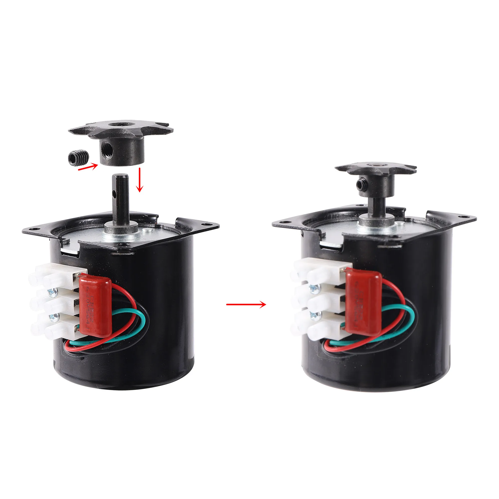 Motor de incubadora de aves de corral, Motor de potencia, rueda dentada Reversible para giro de huevos, incubadora de Motor de 2,5r/min, engranaje de Motor, 1 ud. - imagen 3