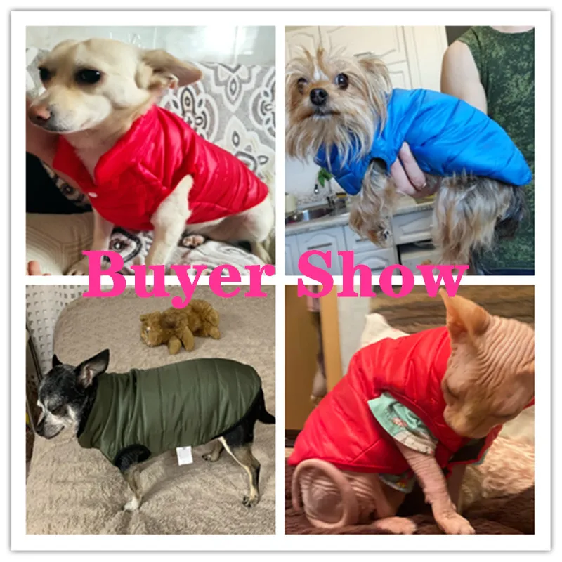 Perro abrigo Parkas abrigos para ropa de perro para perros pequeños chaqueta impermeable abrigo perros abrigados en invierno Parkas chaquetas de ropa - imagen 2