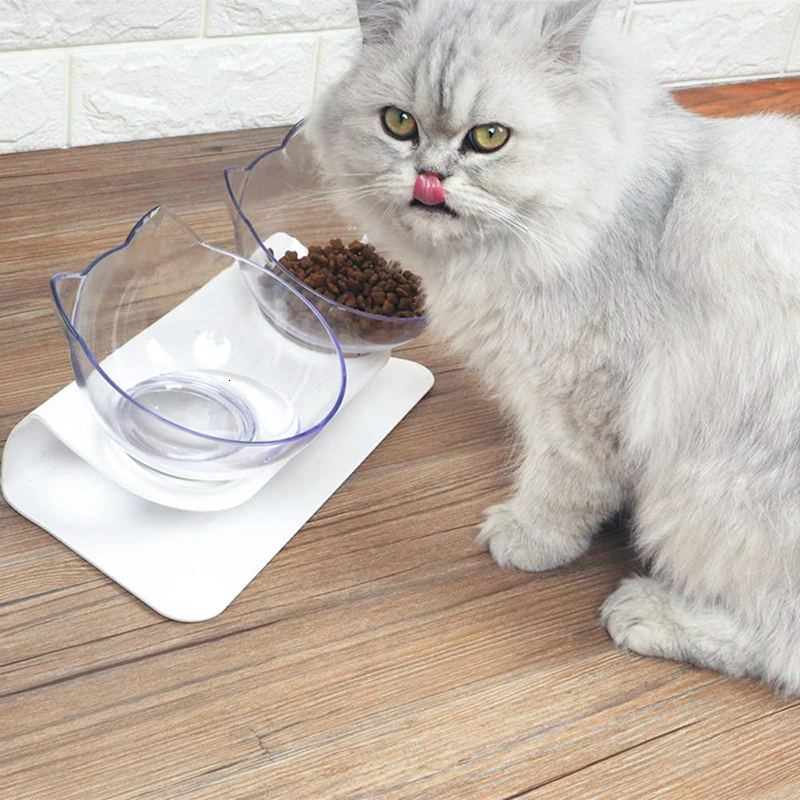 Benepaw-cuenco doble no tóxico para gato, protección de columna Cervical, comida extraíble, agua, gatito, tazón de alimentación para mascotas con soporte elevado - imagen 2