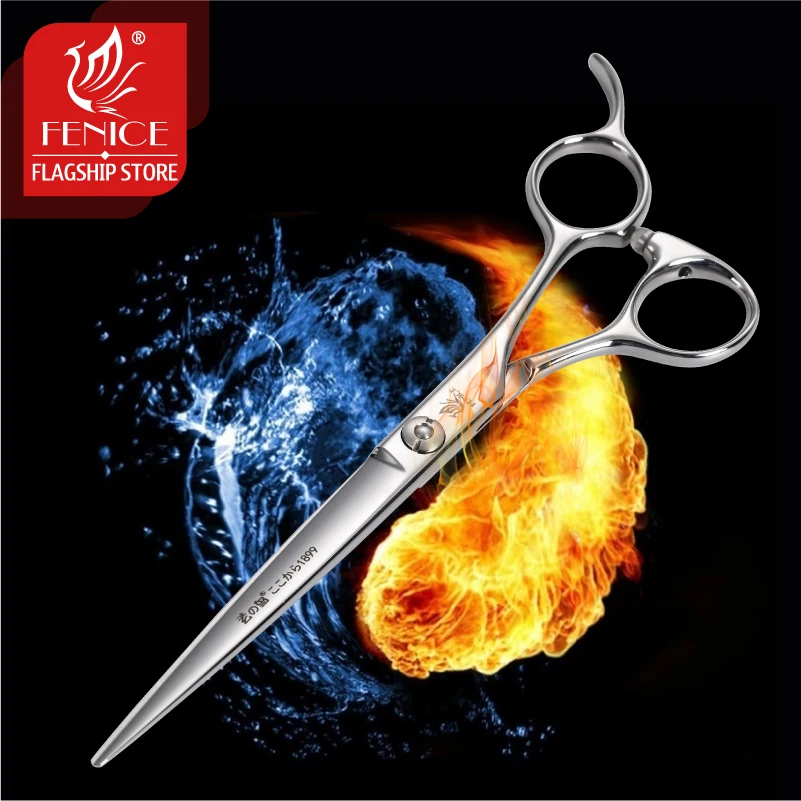Fenice 7/7.5/7.75 inch JP ATS314 Steel professional grooming scissors for dog scissors pet scissors cutting grooming shears - imagen 3