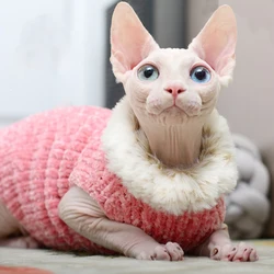 Jersey térmico para gatos Sphynx – Suéter de punto suave y cálido