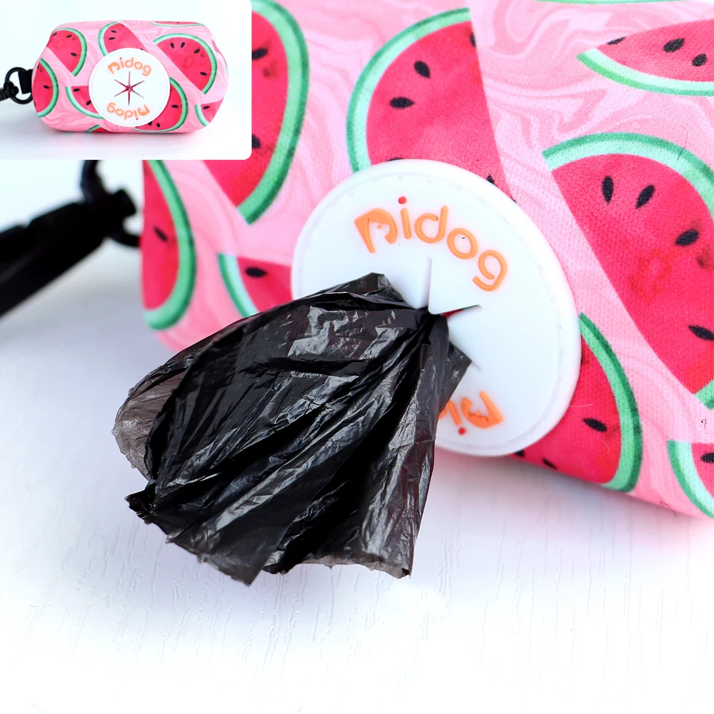 Soporte para bolsa de caca de perro impreso, dispensador de bolsas de residuos para cachorros y gatos, bolsas de aperitivos para escalar al aire libre, organizador de bolsas de basura para mascotas - imagen 4