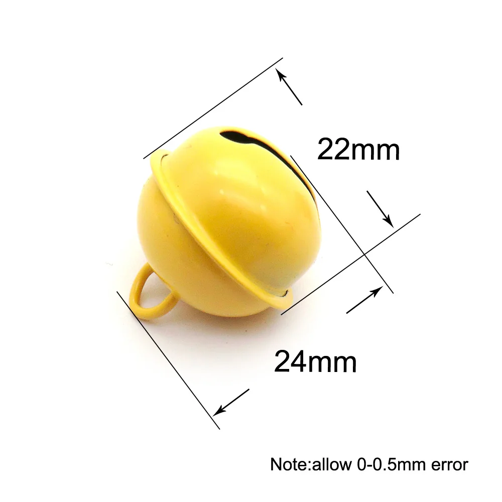 Colgantes de cascabel para Collar de perro, etiquetas de nombre para gato, llavero para mascotas, accesorios hechos a mano, campana de Navidad, venta al por mayor, 100/50/20 piezas - imagen 3