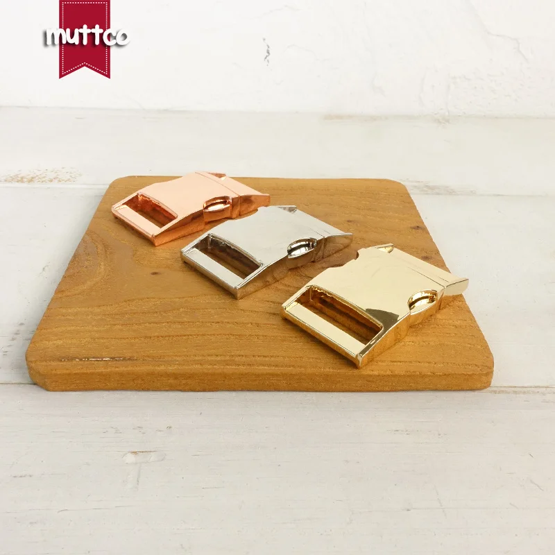 Hebilla de aleación de zinc para Collar de perro, accesorios para mascotas, hebilla de metal, 3 colores, DIY, 2,5 cm, 10 unids/lote