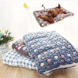 Cama para perros, cama suave y cálida para gatos, manta para perros, funda para dormir para cachorros, cojín de toalla para perros pequeños, medianos y grandes, sofá para perros
