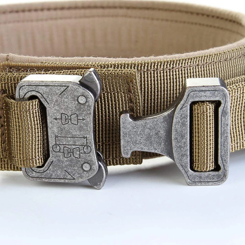 Benepaw-Collar táctico de alta resistencia para perros medianos y grandes, con mango, ajustable, duradero, pastor de entrenamiento alemán - imagen 5