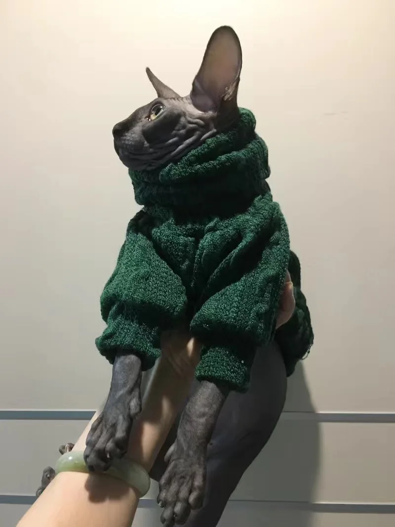 Suéter rayas verticales perros gatos - Cliente satisfecha con su mascota