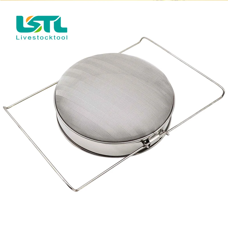 Colador de filtro de miel de abeja, doble tamiz de acero inoxidable, colador de apicultura, colador de Yogurt, herramientas de apicultura prácticas - imagen 2