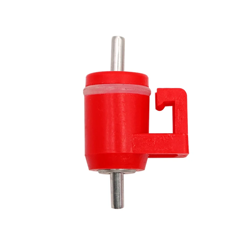 Bebederos de codorniz y pollo de 16 piezas, bebederos de bolas de acero de color rojo, alimentador de patos, ganso y loros, suministros para aves de corral, vasos para beber - imagen 2