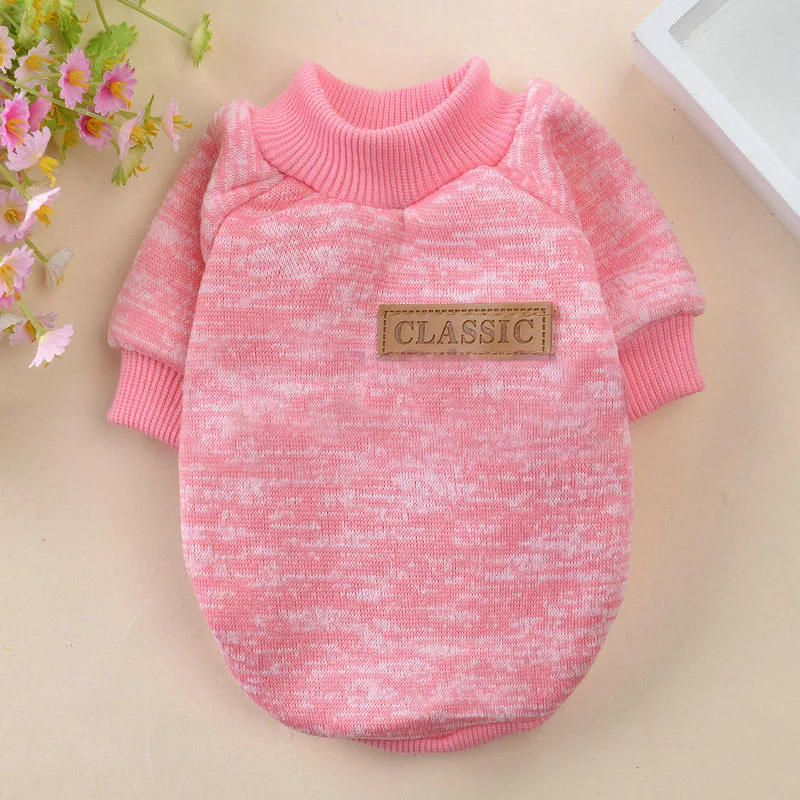 Suéter clásico para cachorros y perros pequeños, ropa de invierno para mascotas, sudaderas con capucha, Chihuahua Pinscher, jerseys para gatos Yorkshire, ropa para mascotas - imagen 3