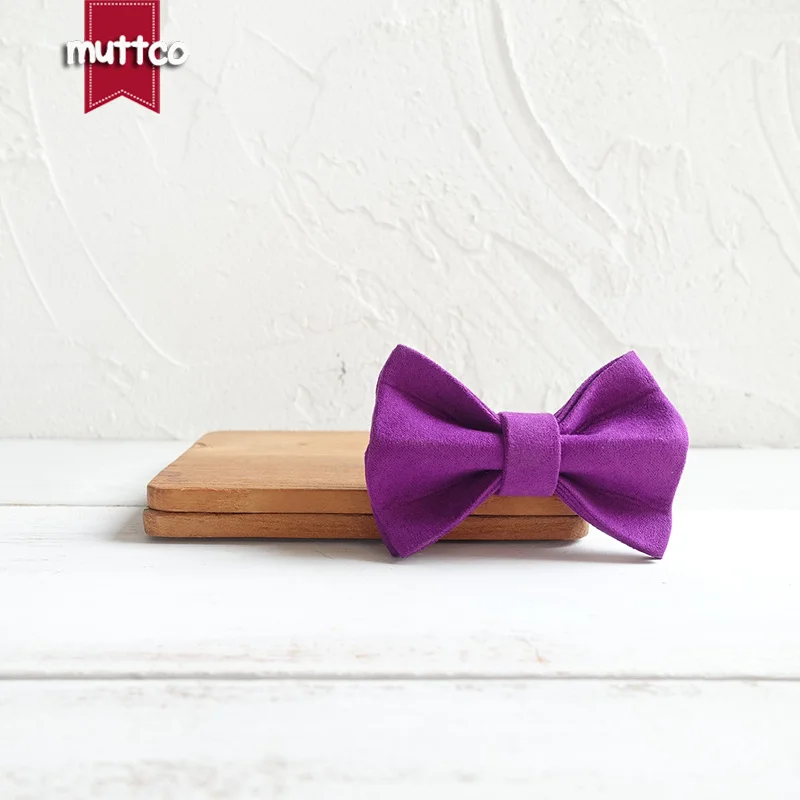 MUTTCO-collar de gato con hebilla de metal grabado a mano, de poliéster satinado y nailon, color púrpura caramelo, 2 tamaños, UCC029 - imagen 5