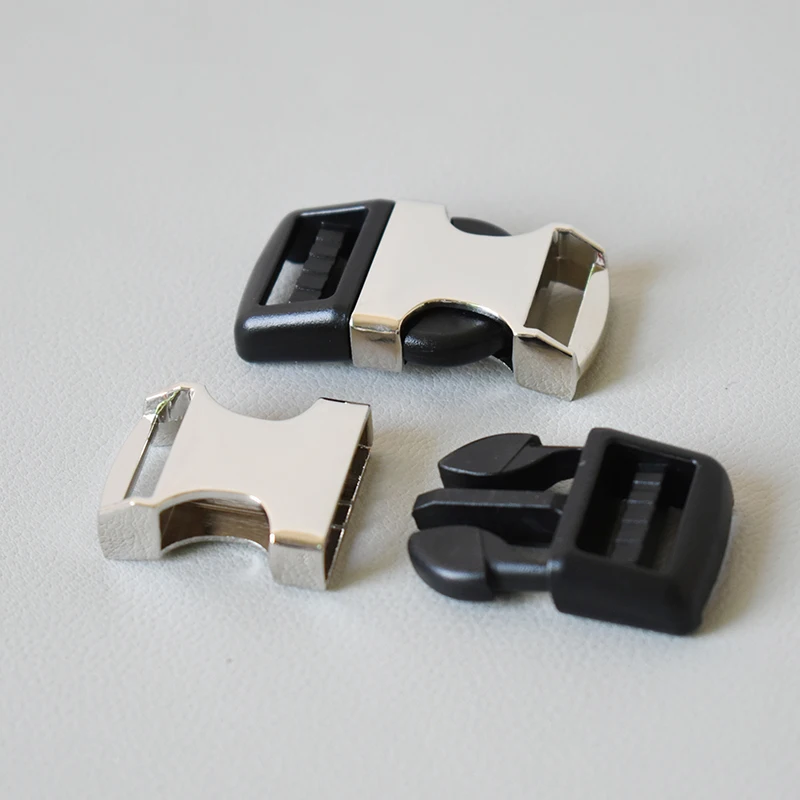 Hebilla de plástico contorneado, herrajes duraderos para 20mm, seguridad cerrada, accesorios para Collar de perro y cachorro, aleación de zinc, 1 Uds. - imagen 2