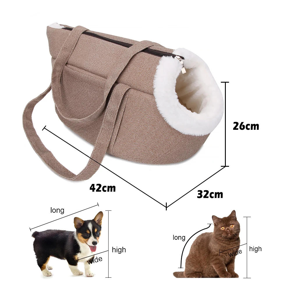 Beige cat bag