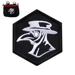 Parche plague doctor bordado para perros y gatos – Estilo steampunk táctico