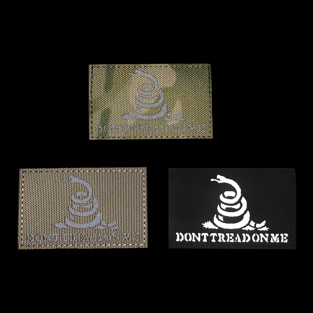 Etiqueta engomada de la insignia del brazalete militar de la DTOM-IR, aplique de calcomanía, adorno, serpiente, no me pises, parches reflectantes tácticos - imagen 2