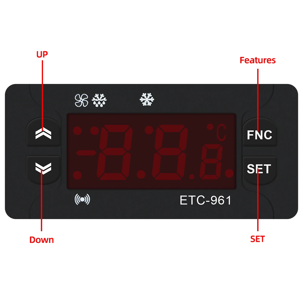 ETC-961 Mini controlador de temperatura termostatos de microordenador termostato Digital alarma de refrigeración 220V sensor NTC 40% de descuento - imagen 2