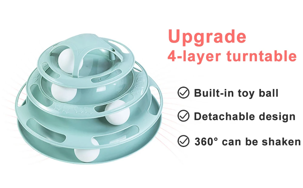 Base estable de la torre de juguete interactiva para gatos