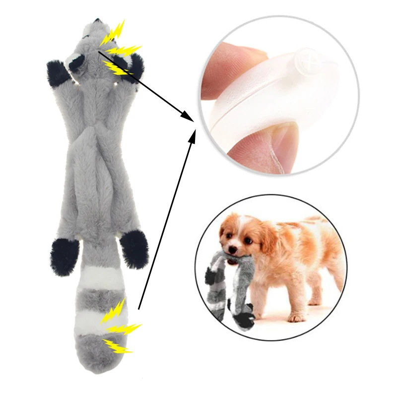 Juguetes de peluche para mascotas, juguete interactivo con forma de León, pingüino, vaca, perro, masticar, silbido, ardilla - imagen 5