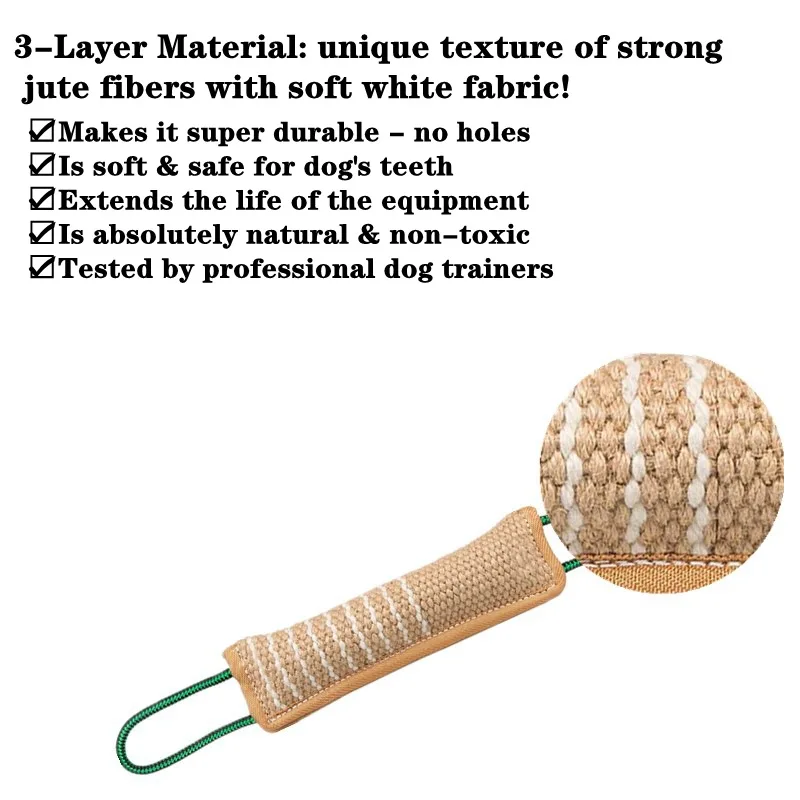 Juguete duradero de entrenamiento para perros, palo para morder para perros grandes, pastor alemán, suministros interactivos para mascotas al aire libre - imagen 3