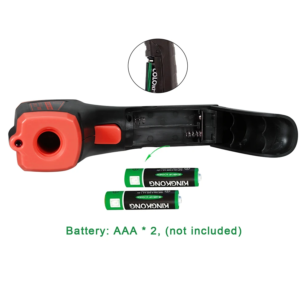 Termómetro infrarrojo digital -50~600 ℃   / -58~1122 ℉   Termómetro sin contacto GM320/GM320S /HW600/HW550 Pirómetro láser IR 40% de descuento - imagen 3