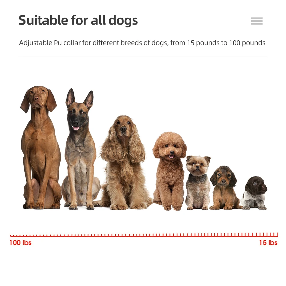 Collar de entrenamiento eléctrico para perros, entrenador de perros con Control remoto de 800m, recargable, resistente al agua, tapón de ladridos para perros - imagen 5