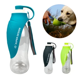 Botella agua perro y gato portátil con cuenco