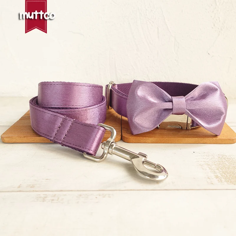 Collar de perro con hebilla de metal grabada MUTTCO, collar con etiqueta de identificación de perro LILAC, placa de identificación de 5 tamaños, suministro antipérdida para mascotas UDC117 - imagen 3