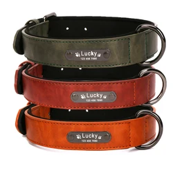 Set collar y correa para perros – Piel sintética personalizada