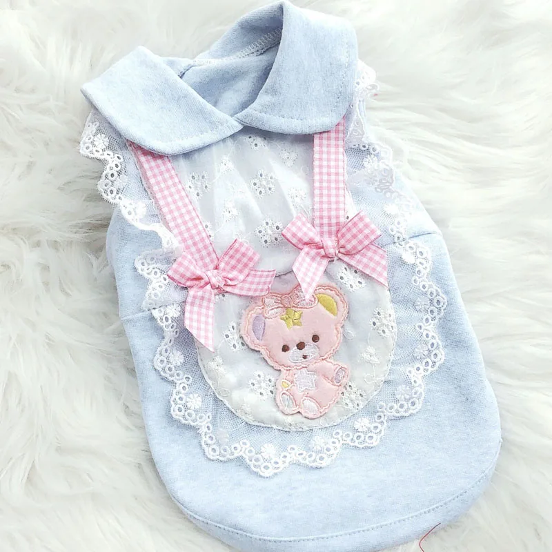 Chaleco a cuadros de lujo con capucha para perros pequeños, solapa rosa y azul, ropa elegante de manga corta para perros, camisa para cachorros y gatos, ropa para Chihuahua XL - imagen 5