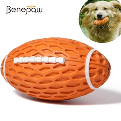 Juguete para perros: Pelota de goma chirriante y masticable, duradera