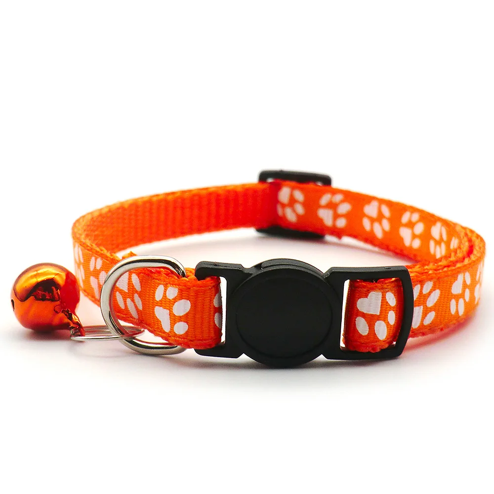 Collar con hebilla de seguridad para mascotas, Collar con campana, Cinta ajustable, correa para el cuello para cachorros y gatos, 24 unidades - imagen 5
