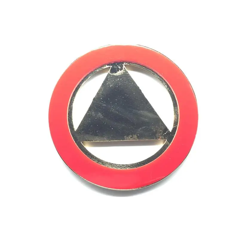 Emblema masónico para coche, 3 ", Arco Real dorado, Auto, camión, motocicleta, pegatina, insignia con adhesivo rojo - imagen 2