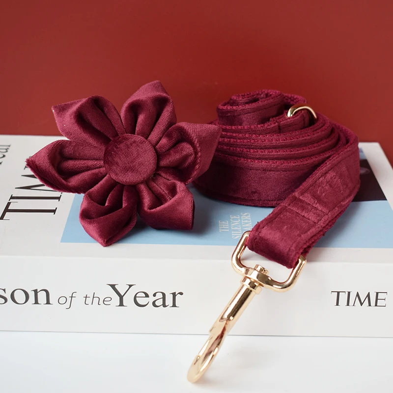 Hebilla de Metal grabada gratis para perro, Collar con lazo, flor para mascota, gato, con hebilla de Metal dorado 07 - imagen 4