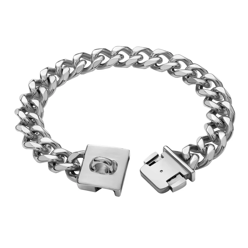 Cadena para perro superfuerte de 23mm de ancho, collares chapados en oro de acero inoxidable para perros grandes, accesorios duraderos para mascotas Doberman Pitbull - imagen 4