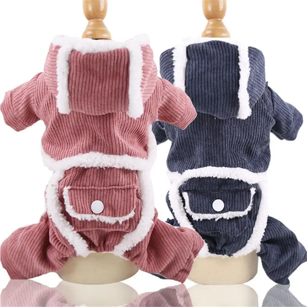 ropa calida invierno perros pequeños medianos monos mascotas abrigo capucha cachorros chaquetas Chihuahua ropa Pug trajes