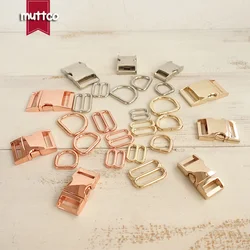 Juego de hebillas y anillo D para collares de perros