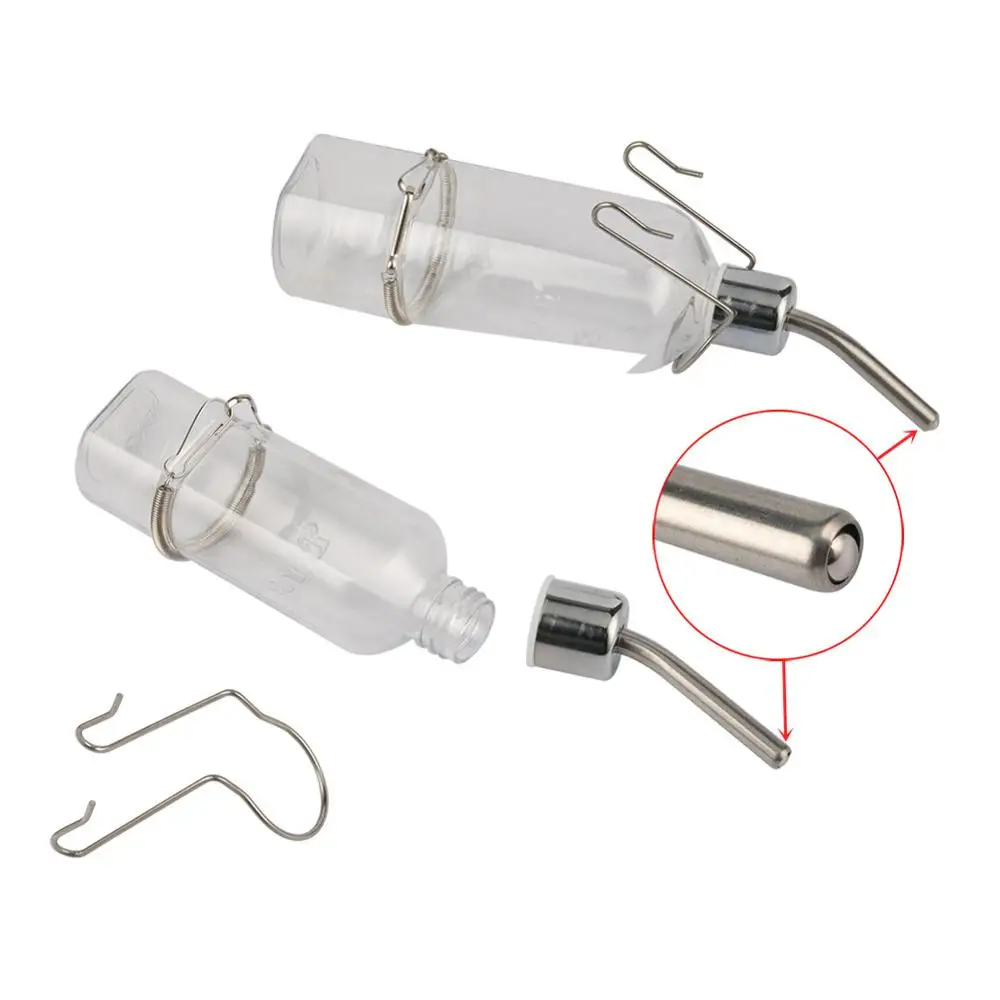 Botella para beber de 180ml/350ml para conejos y hámster, bebedero dispensador de agua para conejillo de indias, erizo, Totoro - imagen 4