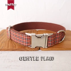 Collar de cuadros para perro pequeño – Nylon suave y resistente
