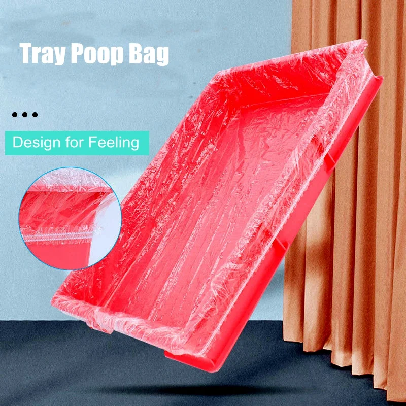 Jaula para hámster y conejos para mascotas, con bolsas para caca y cubierta para recoger basura, juego de 40 Uds. De 20 piezas para tamaño de bandeja de 70x50cm - imagen 2