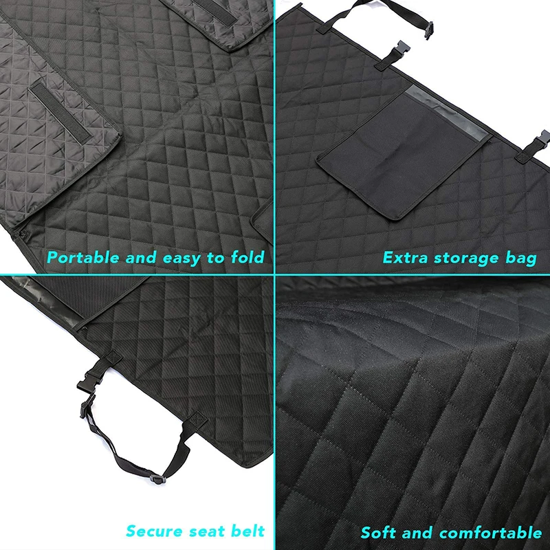 Benepaw-funda para asiento de coche para perro, resistente al desgaste, para maletero de SUV, impermeable, portátil, duradera, protege el vehículo, fácil de instalar - imagen 5