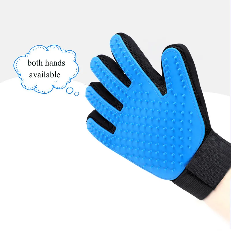 Guantes flotantes limpios para el cuidado y el cuidado de mascotas, peine de baño para masaje de mano izquierda/derecha para perros, cepillo para quitar el pelo, suministros para mascotas - imagen 2