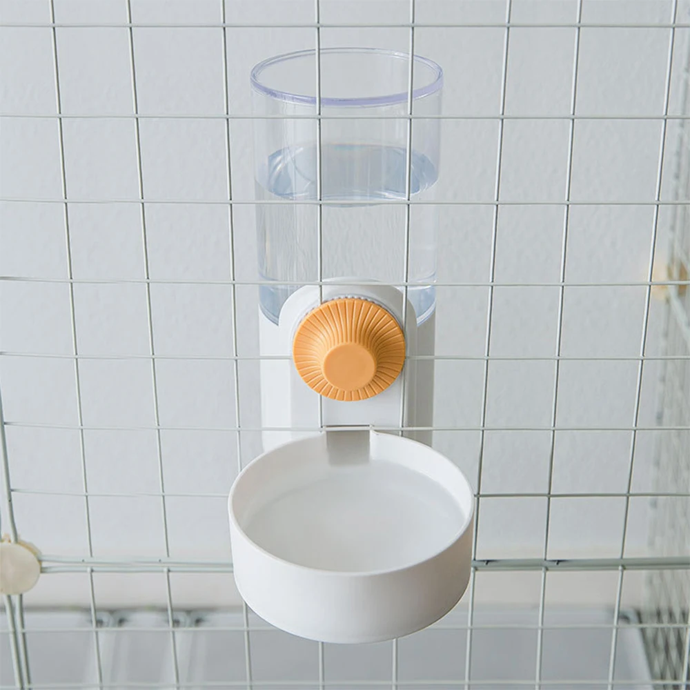 Jaula para gatos de gran capacidad, bebedero automático colgante, alimentador para gato, cachorro, conejo, bebedero de agua para mascotas, suministros de cuenco de alimentación - imagen 4