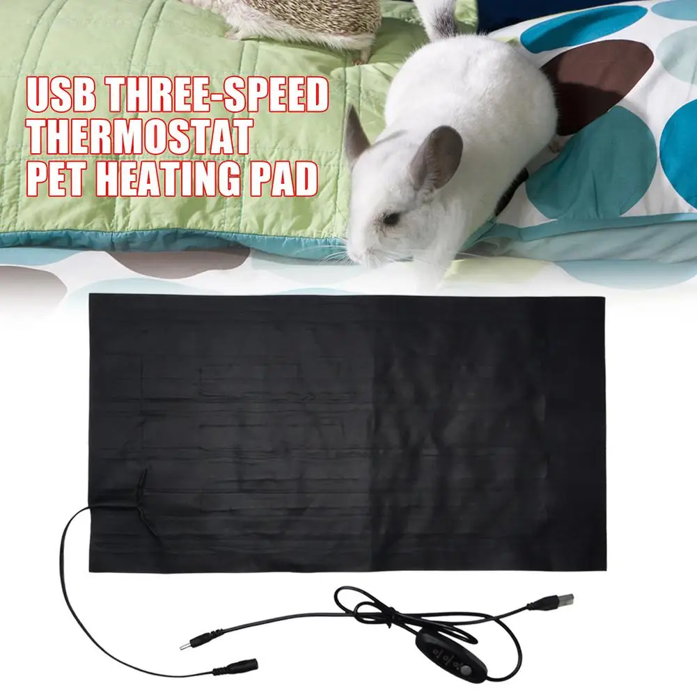 Almohadilla de calefacción eléctrica impermeable para mascotas, calentador de invierno para el cuerpo, manta para animales, accesorios para cama, 3 modos - imagen 3