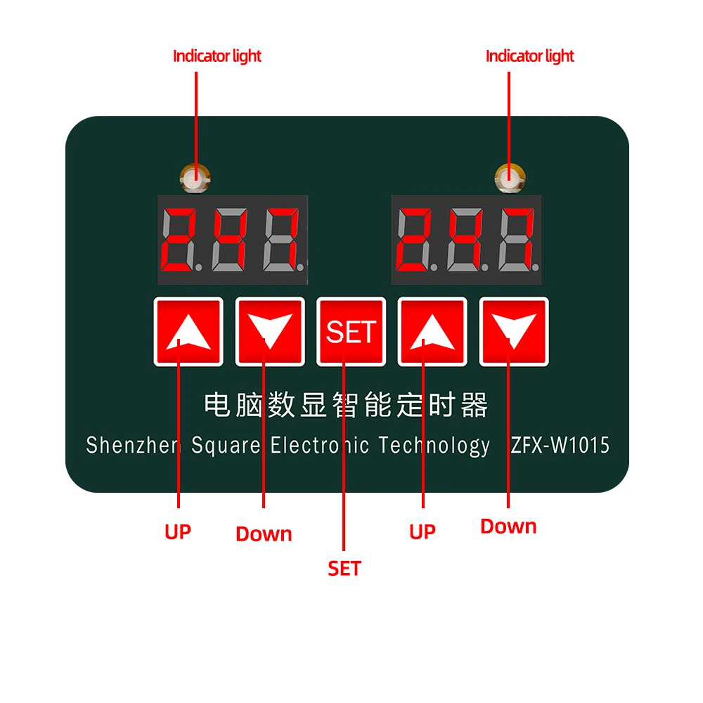 Microordenador pantalla Digital temporizador inteligente ZFX-W1015 termostato electrónico ajustable controlador de temperatura 12V 24V 220V - imagen 2