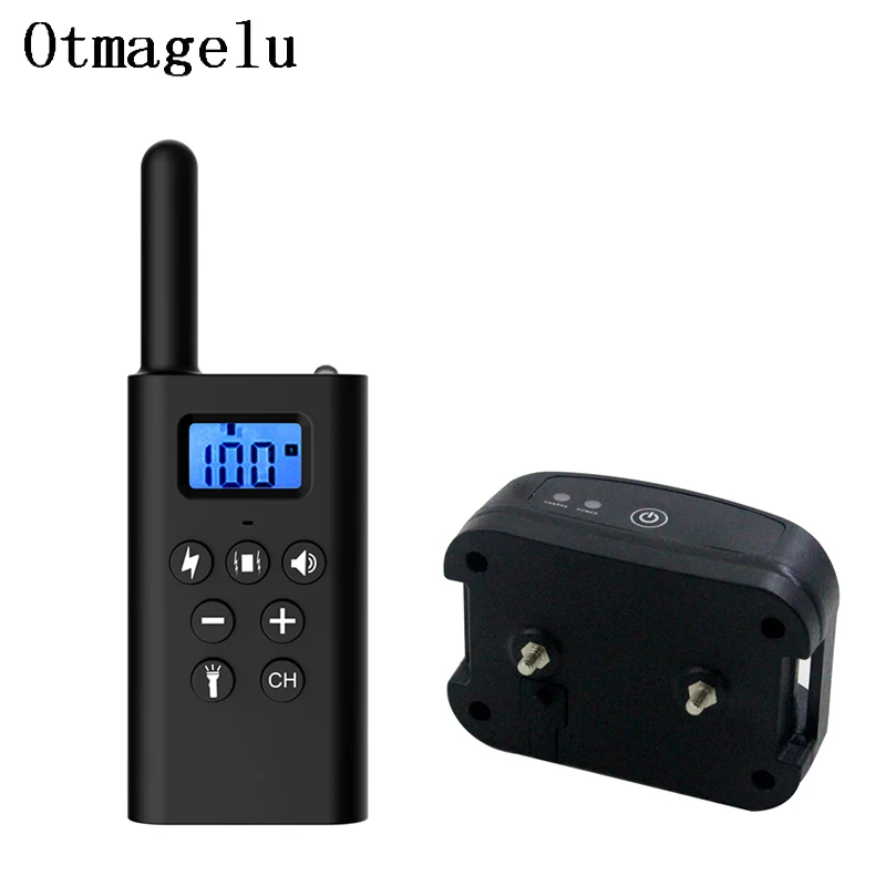 Collar de entrenamiento eléctrico para perros de 300m, Control remoto recargable para mascotas con pantalla LCD para dispositivo antiladridos con sonido de vibración y choque