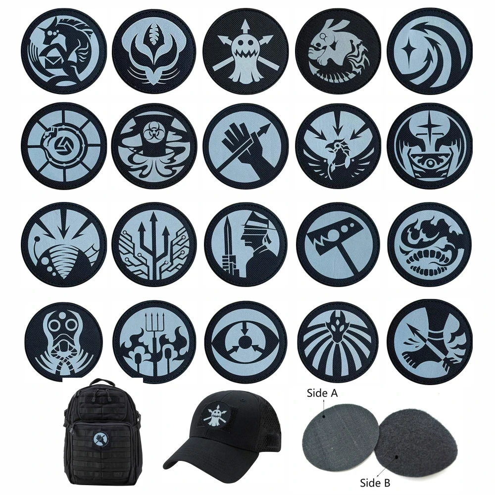 SCP-Parche de base IR, accesorio EDC de adorno, insignia, brazalete, juego táctico militar, parches reflectantes