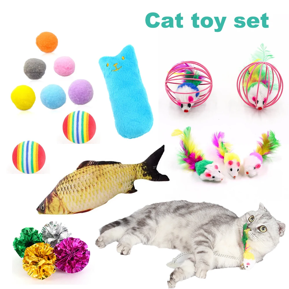 Kit de juguetes interactivos para gatos con hierba gatera - imagen 4