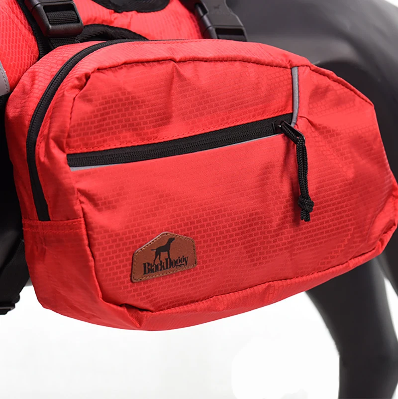 Mochila extraíble para perros, arnés reflectante para exteriores, chaleco para mascotas, arneses para viajes, Camping, senderismo, bolsas de sillín para perros medianos y grandes - imagen 4