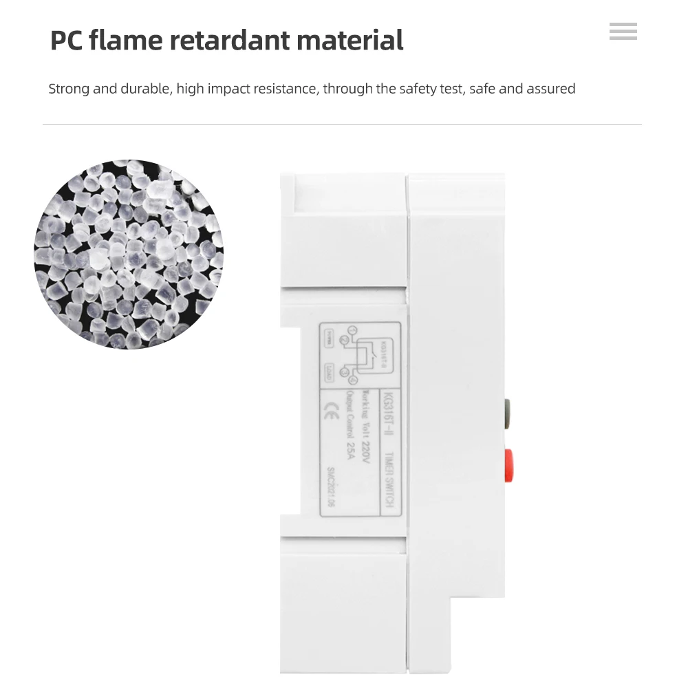 Temporizador Digital KG316T-II 220V 3A interruptor de Control de sincronización programable relé de tiempo microordenador relé de interruptor de tiempo electrónico - imagen 4