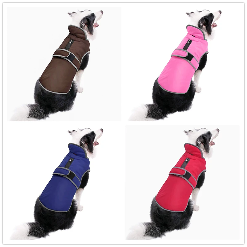Benepaw-Chaqueta cálida para perros pequeños, medianos y grandes, ropa reflectante impermeable para mascotas, forro polar de invierno, a prueba de viento